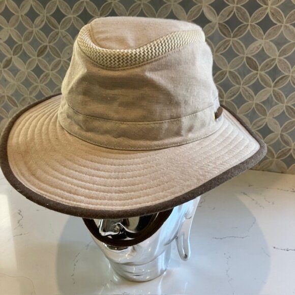 Tilley Size 7 1/4 TMH55 Mash-Up Airflo Sun Hat Hemp Blend Fishing Sports Brown - Picture 3 of 12